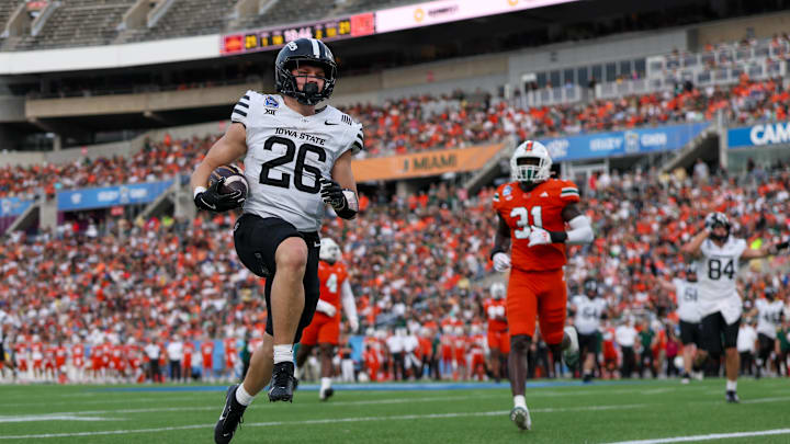 Carson Hansen returns for the Iowa State football team in 2025 to lead the running back room.