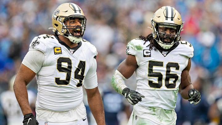 Demario Davis, Cameron Jordan, New Orleans Saints