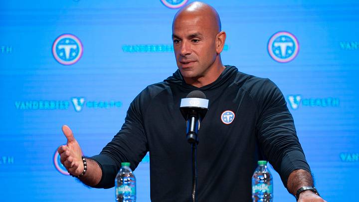 Tennessee Titans coach Robert Saleh speaks with the media before the Titans Rookie Camp Day 1 at Vanderbilt Health Football Center in Nashville, Tenn., Friday, May 1, 2026. Tennessee Titans coach Robert Saleh speaks with the media before the Titans Rookie Camp Day 1 at Vanderbilt Health Football Center in Nashville, Tenn., Friday, May 1, 2026.