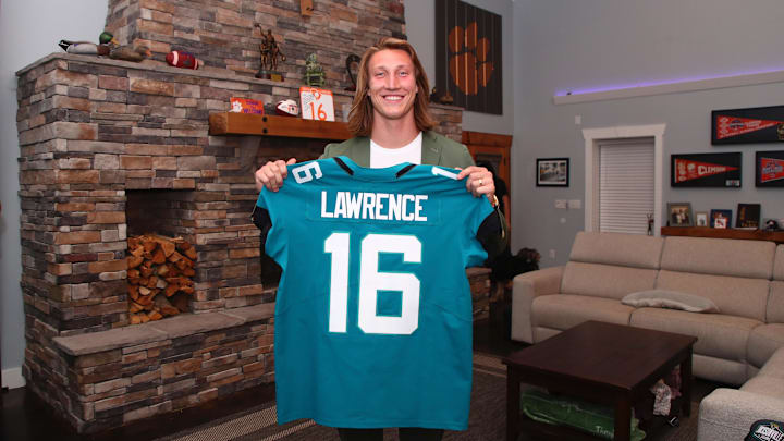 April 29, 2021, Seneca, SC, USA; Clemson quarterback Trevor Lawrence is selected to the Jacksonville