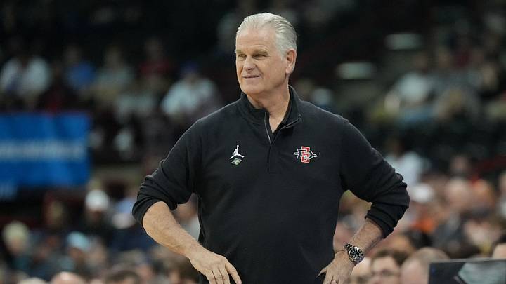 San Diego State Aztecs head coach Brian Dutcher. San Diego State Aztecs head coach Brian Dutcher.