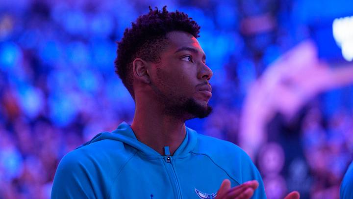 Apr 5, 2026; Minneapolis, Minnesota, USA; Charlotte Hornets forward Brandon Miller (24) during the pregame entertainment before the game against the Minnesota Timberwolves at Target Center. Mandatory Credit: Matt Blewett-Imagn Images Apr 5, 2026; Minneapolis, Minnesota, USA; Charlotte Hornets forward Brandon Miller (24) during the pregame entertainment before the game against the Minnesota Timberwolves at Target Center. Mandatory Credit: Matt Blewett-Imagn Images