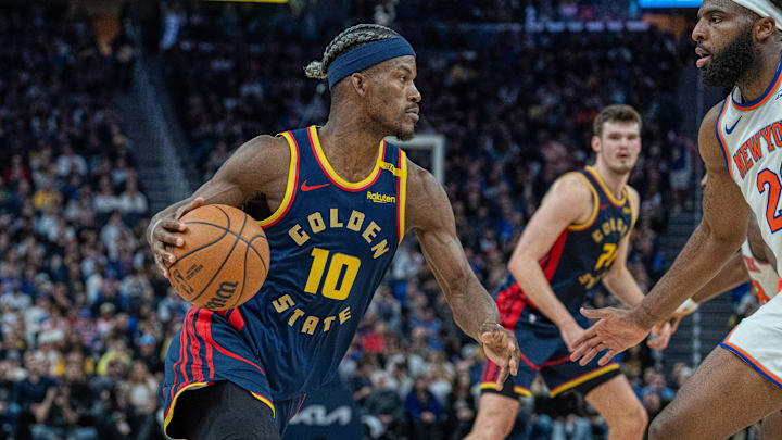 The Warriors are favored on the road against the Heat in Jimmy Butler's return.