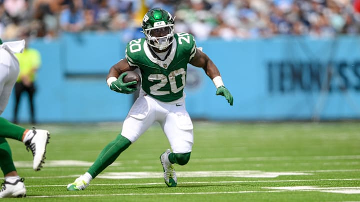 New York Jets running back Breece Hall. New York Jets running back Breece Hall.