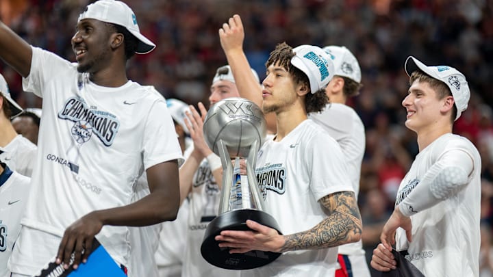 Gonzaga Bulldogs guard Jalen Warley.