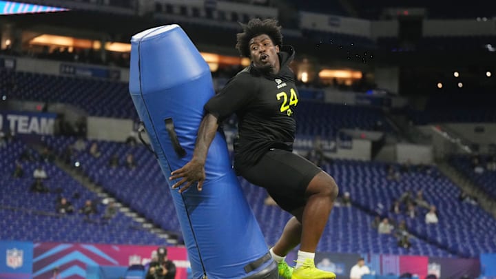 Tennessee defensive lineman Omarr Norman-Lott at the Scouting Combine. Tennessee defensive lineman Omarr Norman-Lott at the Scouting Combine.