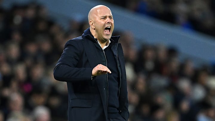 Arne Slot watched his team win at the Etihad Stadium