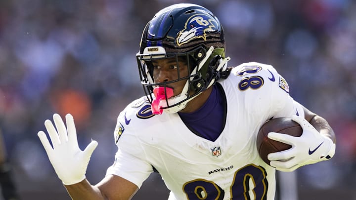 Baltimore Ravens tight end Isaiah Likely.