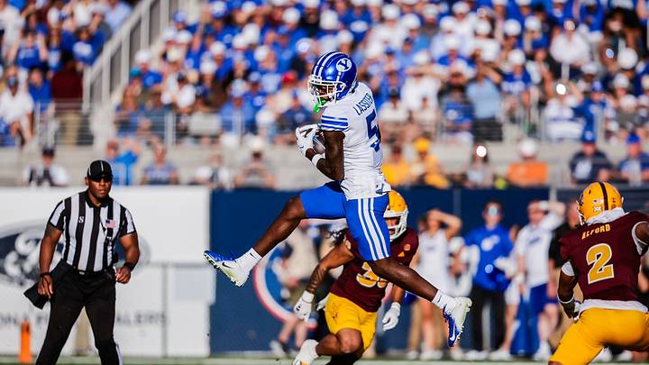 BYU wide receiver Darius Lassiter against Arizona State BYU wide receiver Darius Lassiter against Arizona State