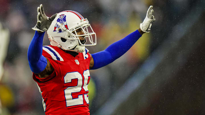 Dec 3, 2023; Foxborough, Massachusetts, USA; New England Patriots cornerback J.C. Jackson (29)