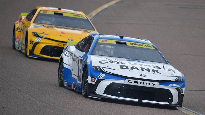 Joe Gibbs Racing driver Chase Briscoe (19) leads driver Christopher Bell (20) during the Freeway Insurance 500 at Phoenix Raceway. Gary A. Vasquez-Imagn Images Joe Gibbs Racing driver Chase Briscoe (19) leads driver Christopher Bell (20) during the Freeway Insurance 500 at Phoenix Raceway. Gary A. Vasquez-Imagn Images