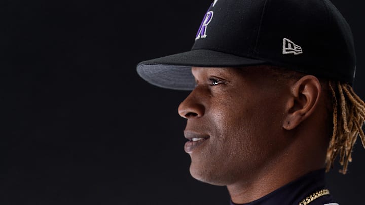 Scottsdale, AZ, USA;  Colorado Rockies pitcher Jefry Yan (67) as shot during MLB Media Day at Salt River Fields.