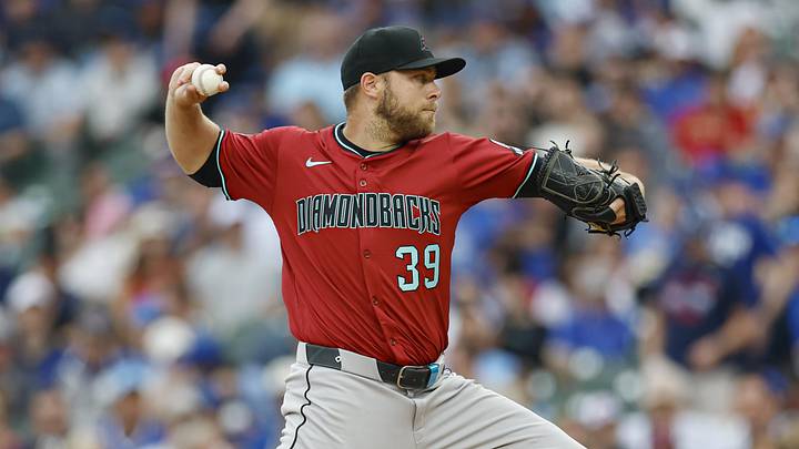 Arizona Diamondbacks starting pitcher Corbin Burnes. Arizona Diamondbacks starting pitcher Corbin Burnes.