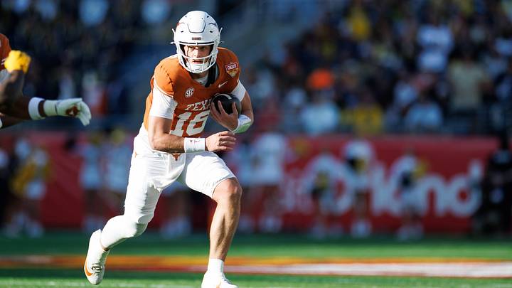Texas is a big favorite against Texas State in college football Week 1 action. Texas is a big favorite against Texas State in college football Week 1 action.