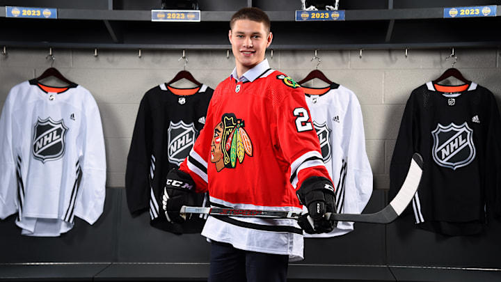 Chicago Blackhawks prospect Roman Kantserov could be the next force to hit the NHL. Chicago Blackhawks prospect Roman Kantserov could be the next force to hit the NHL.