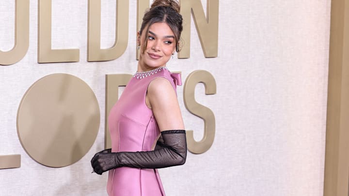 Jan. 7, 2024: Hailee Steinfeld attend the 2024 Golden Globe Awards in Los Angeles.