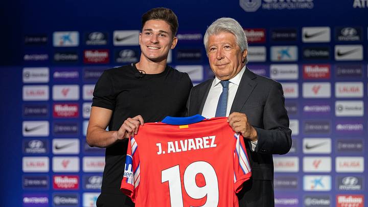 President of Atletico de Madrid, Enrique Cerezo (R) and President of Atletico de Madrid, Enrique Cerezo (R) and