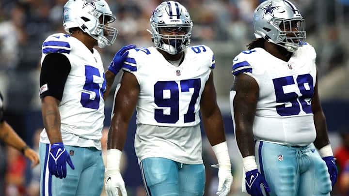 Dallas Cowboys DTs Osa Odighizuwa and defensive tackle Mazi Smith on the field in the game against the Jacksonville Jaguars Dallas Cowboys DTs Osa Odighizuwa and defensive tackle Mazi Smith on the field in the game against the Jacksonville Jaguars