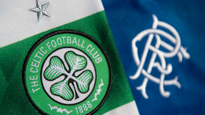 The Glasgow Celtic FC and the Glasgow Rangers FC Club Badges