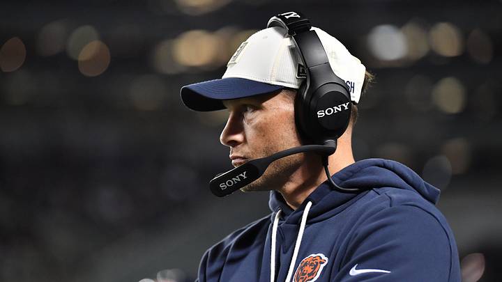 Chicago Bears head coach Ben Johnson looks on during a game at Soldier Field. Mandatory Credit: Patrick Gorski-Imagn Images Chicago Bears head coach Ben Johnson looks on during a game at Soldier Field. Mandatory Credit: Patrick Gorski-Imagn Images