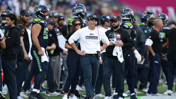 Seahawks head coach Mike Macdonald