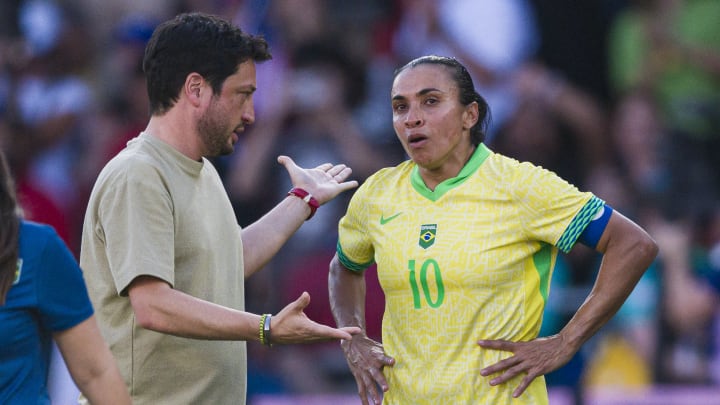 Arthur Elias e Marta, que disputou a sexta Olimpíada de sua carreira em Paris 2024