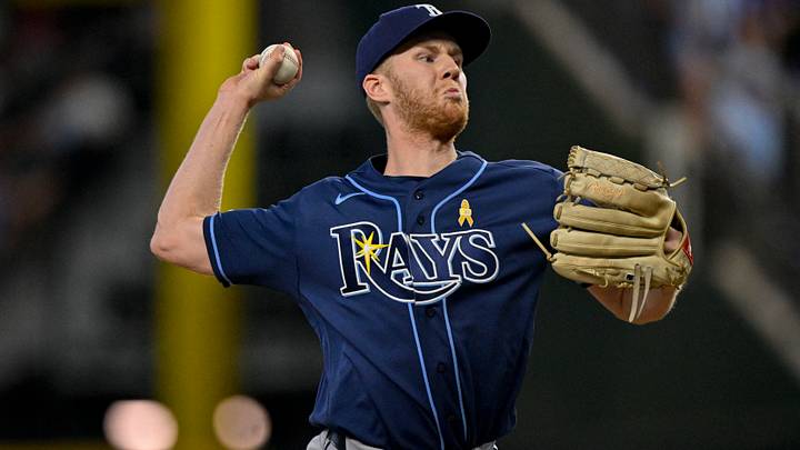 Sep 6, 2026; Arlington, Texas, USA; Tampa Bay Rays relief pitcher Ty Johnson (55) throws during the seventh inning against the Texas Rangers at Globe Life Field. Mandatory Credit: Jerome Miron-Imagn Images Sep 6, 2026; Arlington, Texas, USA; Tampa Bay Rays relief pitcher Ty Johnson (55) throws during the seventh inning against the Texas Rangers at Globe Life Field. Mandatory Credit: Jerome Miron-Imagn Images