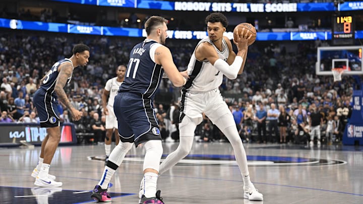 Luka Doncic guards and San Antonio Spurs center Victor Wembanyama.