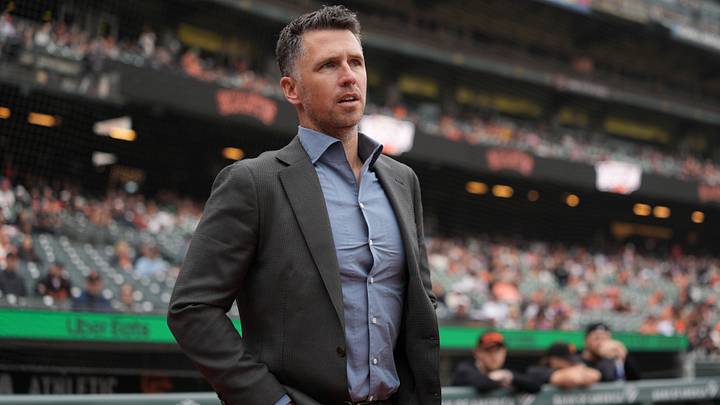 San Francisco Giants president of baseball operations Buster Posey before the game at Oracle Park. Credit: Darren Yamashita-Imagn Images San Francisco Giants president of baseball operations Buster Posey before the game at Oracle Park. Credit: Darren Yamashita-Imagn Images