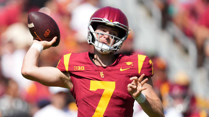 USC Trojans quarterback Miller Moss is one of the top targets available in the transfer portal.