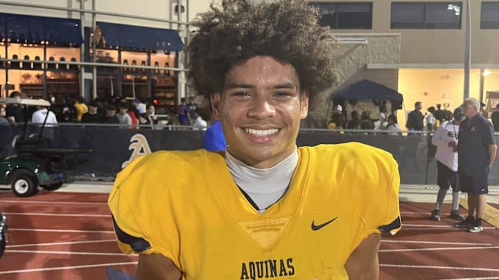 St. Thomas Aquinas wide receiver Julius Jones.