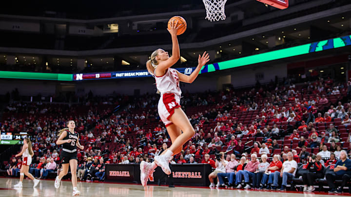 Natalie Potts hits an open-court layup. 