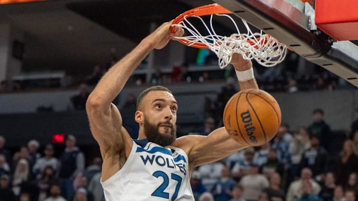 Minnesota Timberwolves center Rudy Gobert.