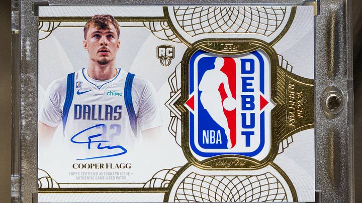 The Topps Cooper Flagg Rookie Debut Patch Auto is heading to Fanatics Collect September Premier Auction (Sept. 10-24).