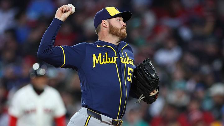 Apr 6, 2026; Boston, Massachusetts, USA; Milwaukee Brewers starting pitcher Brandon Woodruff (53) delivers a pitch during the second inning against the Boston Red Sox at Fenway Park. Mandatory Credit: Paul Rutherford-Imagn Images Apr 6, 2026; Boston, Massachusetts, USA; Milwaukee Brewers starting pitcher Brandon Woodruff (53) delivers a pitch during the second inning against the Boston Red Sox at Fenway Park. Mandatory Credit: Paul Rutherford-Imagn Images