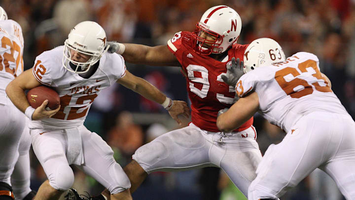 Ndamukong Suh was a one-man wrecking crew in the 2009 Big Ten Championship game, registering 4½ sacks during the Huskers' controversial 13-12 loss to Texas and quarterback Colt McCoy.