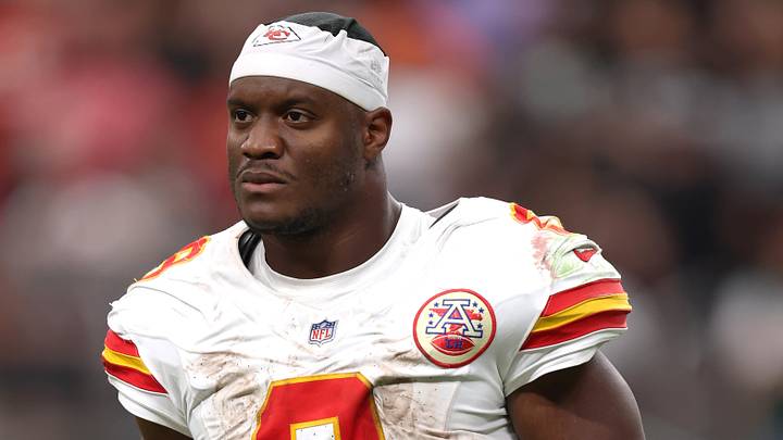 Kansas City Chiefs running back Kenneth Walker III (9) walks off the field Kansas City Chiefs running back Kenneth Walker III (9) walks off the field