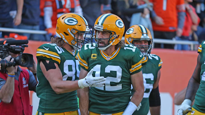 One of Aaron Rodgers’s most infamous career moments came in a 2021 game against the Bears, when, after a rushing touchdown, he exclaimed “I still own you” to Chicago fans.