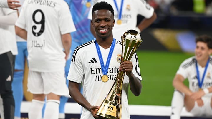 Vinicius Junior after being named Player of the Tournament at the FIFA Intercontinental Cup