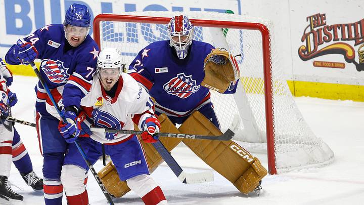 Former Buffalo Sabres goalie prospect Devon Levi, now a member of the Edmonton Oilers