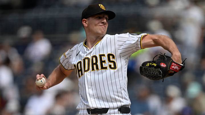 Sep 7, 2026; San Diego, California, USA; San Diego Padres pitcher Nick Pivetta (27) delivers during the first inning against the Washington Nationals at Petco Park. Mandatory Credit: Denis Poroy-Imagn Images Sep 7, 2026; San Diego, California, USA; San Diego Padres pitcher Nick Pivetta (27) delivers during the first inning against the Washington Nationals at Petco Park. Mandatory Credit: Denis Poroy-Imagn Images