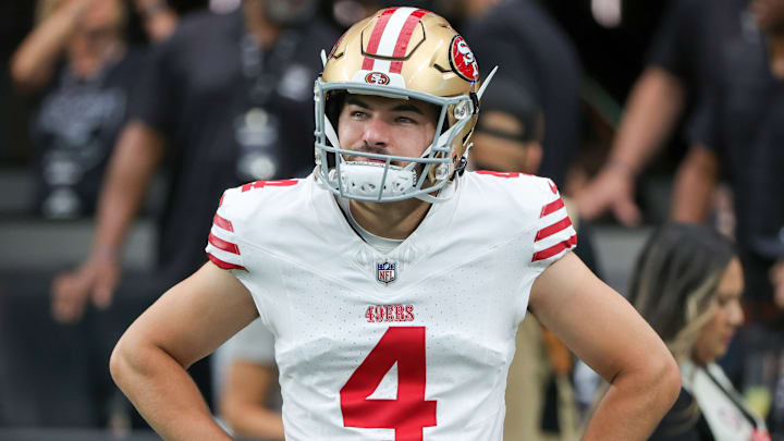 San Francisco 49ers kicker Jake Moody (4) San Francisco 49ers kicker Jake Moody (4)