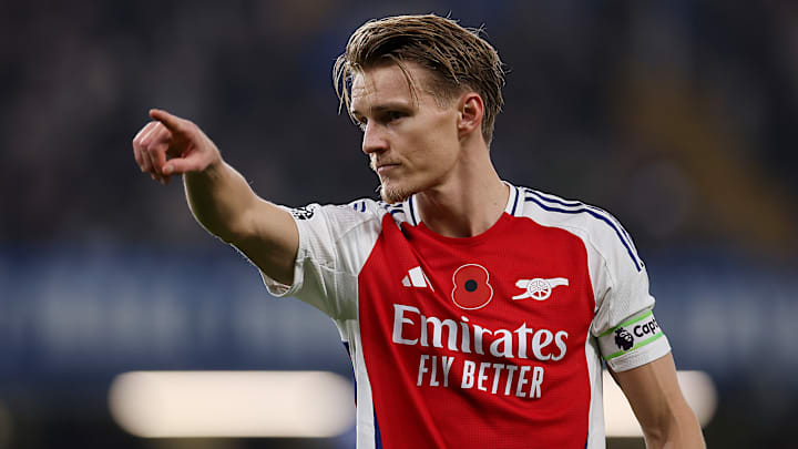 Martin Odegaard played the full 90 minutes for Arsenal against Chelsea