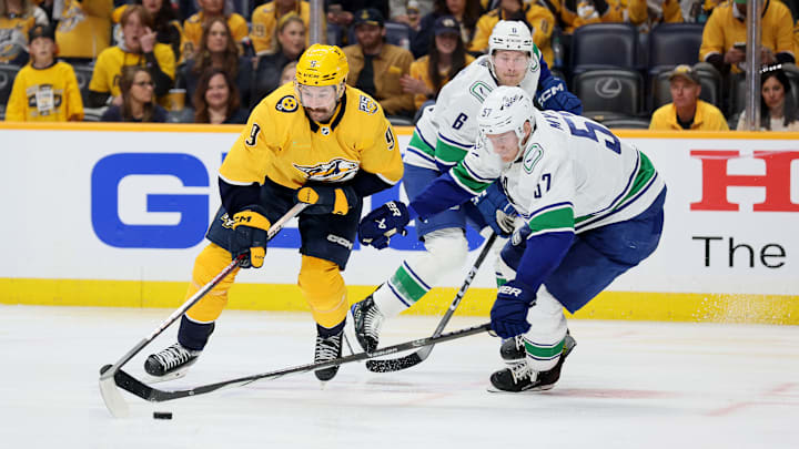 Vancouver Canucks v Nashville Predators - Game Three
