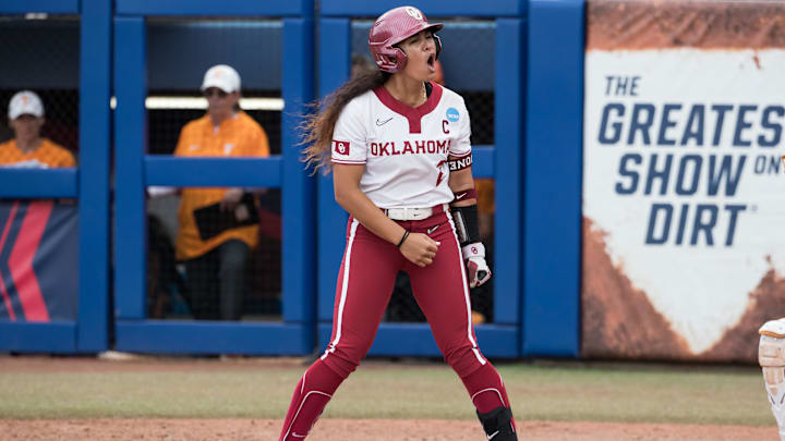 Oklahoma Sooners third baseman Nelly McEnroe-Marinas