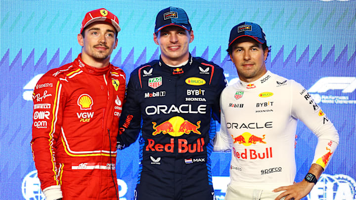 Charles Leclerc, Max Verstappen y Sergio "Checo" Pérez comenzaron el 2024 liderando el Campeonato de Pilotos