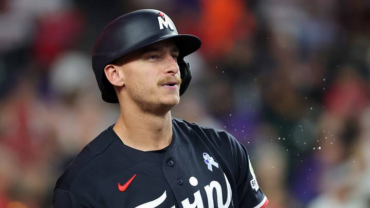 Jun 21, 2026; Phoenix, Arizona, USA; Minnesota Twins outfielder Kyler Fedko against the Arizona Diamondbacks at Chase Field. Mandatory Credit: Mark J. Rebilas-Imagn Images