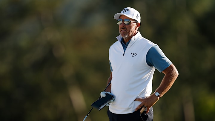 Phil Mickelson during the second round of the 2025 Masters at Augusta National Golf Club
