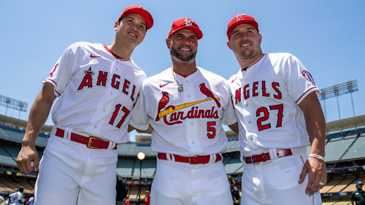 Shohei Ohtani, Albert Pujols y Mike Trout tienen varios récords de franquicia en Angelinos