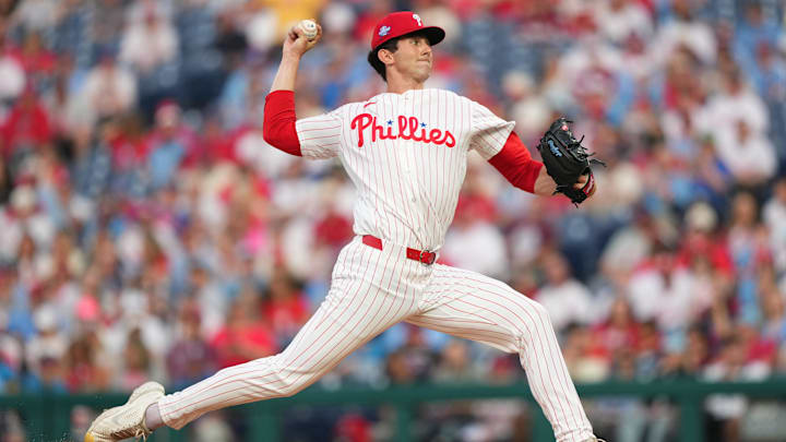 Mar 31, 2026; Philadelphia, Pennsylvania, USA; Philadelphia Phillies starting pitcher Andrew Painter (24) throws a pitch against the Washington Nationals in the first inning at Citizens Bank Park. Mandatory Credit: Kyle Ross-Imagn Images Mar 31, 2026; Philadelphia, Pennsylvania, USA; Philadelphia Phillies starting pitcher Andrew Painter (24) throws a pitch against the Washington Nationals in the first inning at Citizens Bank Park. Mandatory Credit: Kyle Ross-Imagn Images
